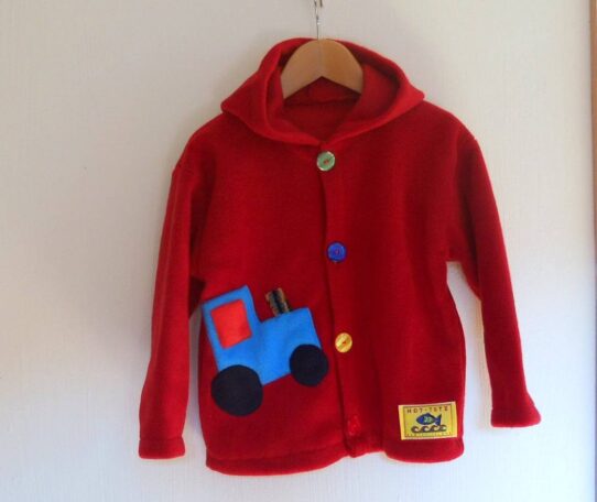 Childresn Hooded fleece Jacket Red